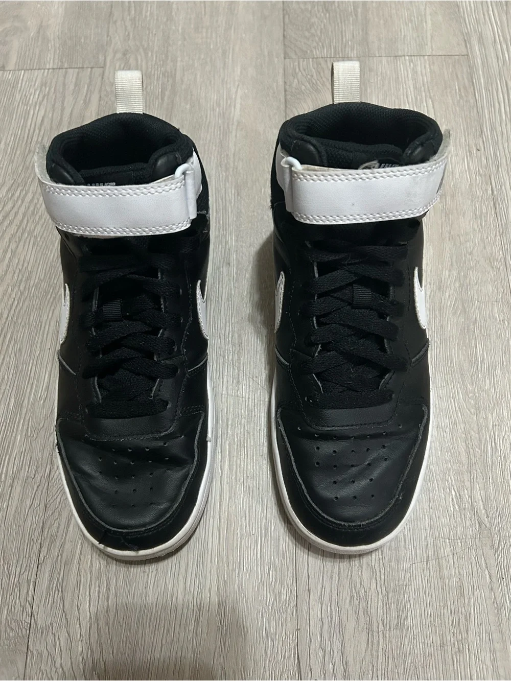 Nike Black & White Mid-Top Sneakers